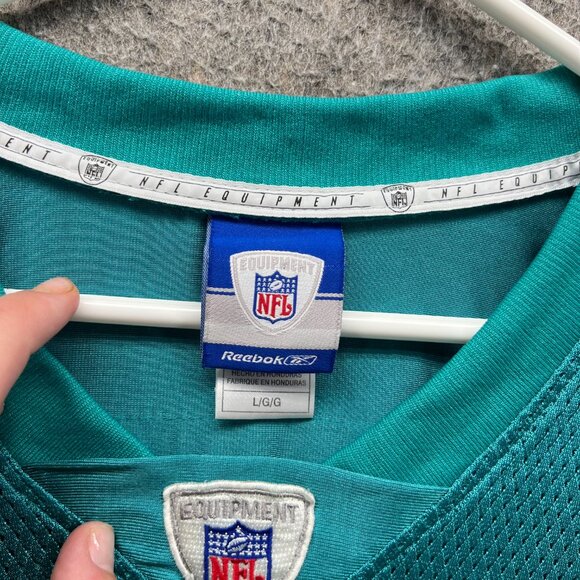 Vintage Ronnie Brown Miami Dolphins Jersey Men Large Aqua Equipment #23 Reebok - Picture 6 of 10